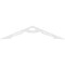 Ekena Millwork Pitch Cena Architectural Grade PVC Gable Pediment, 72"W x 15"H x 1"P (5/12) GPP072X015X100CEN - alternate 2